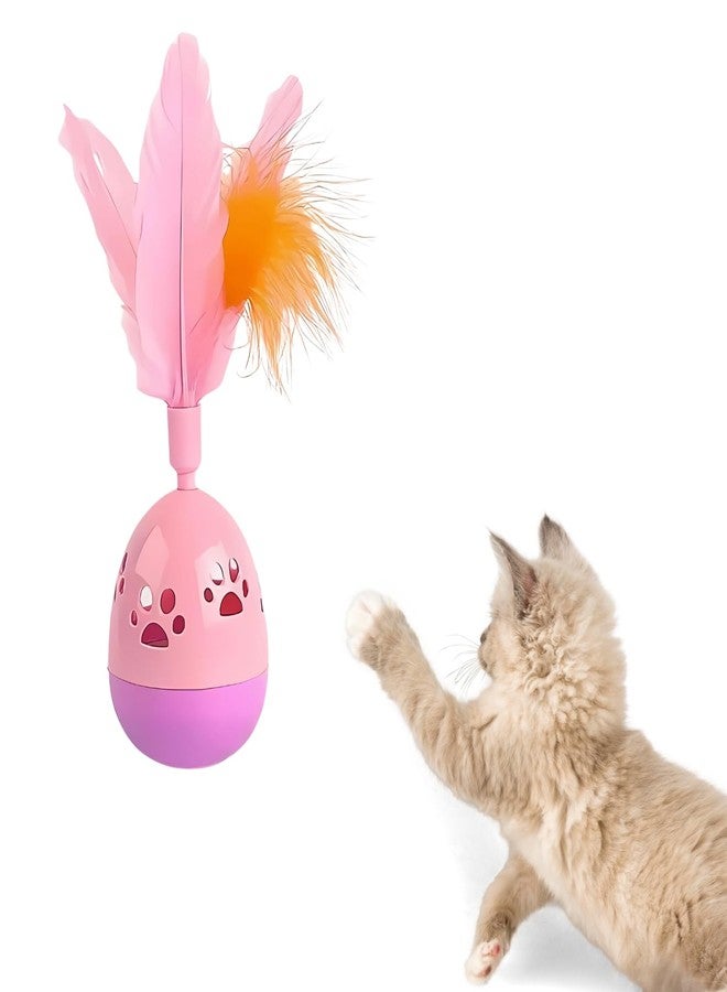 ويستيرن إرا لعبة دوارة ريشية للقطط من العصر الغربي - لعبة تفاعلية للحيوانات الأليفة، تصميم دوار بزاوية 360 درجة، تشجع القطط على اللعب النشط، وتحفز غرائز الصيد الطبيعية، وتعزز التمارين الرياضية، وتحفز القدرات الذهنية. - Image 1